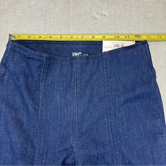 I.n.c. International Concepts Women's High-Rise Pull-on Flared Cropped Jeans 4 - Picture 5 of 7